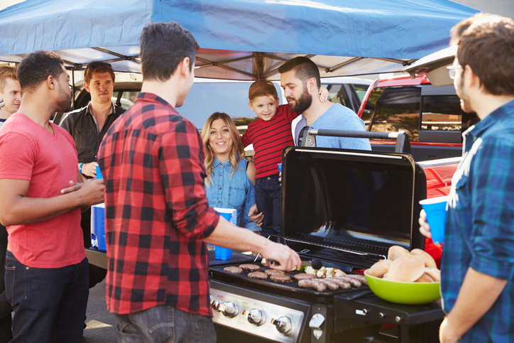 tailgating at a football game